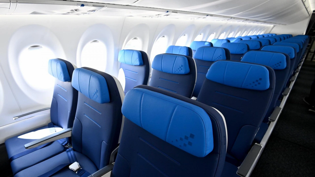 Croatia Airlines business class seat — premium cabin on flights to Pula