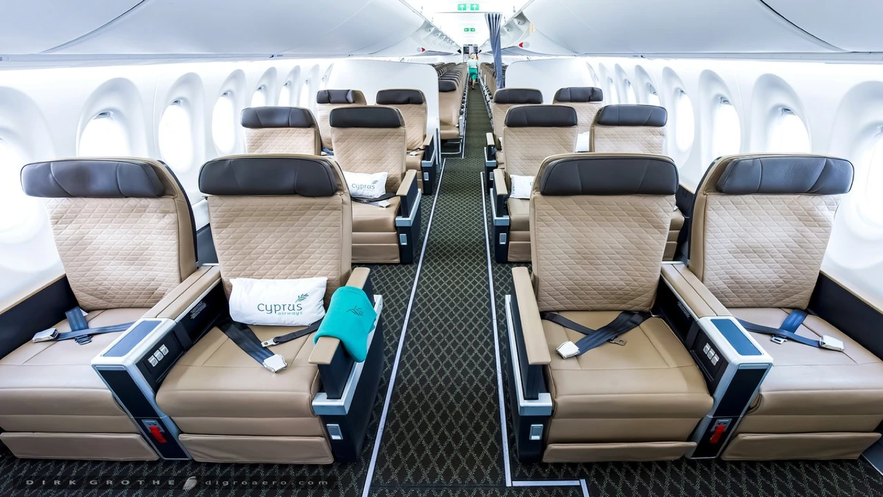 Cyprus Airways Business Class business class cabin details
