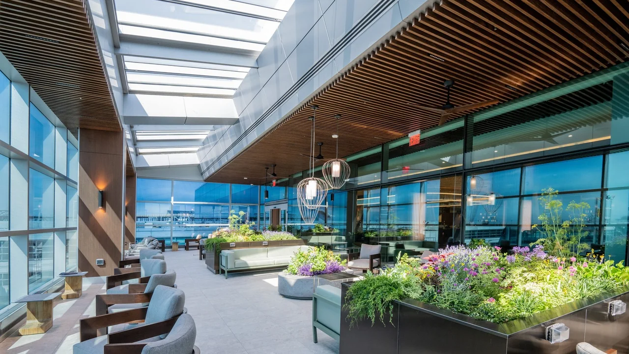 Delta Air Lines Delta One Suite business class airport lounge — Lounge access when flying Delta Air Lines
