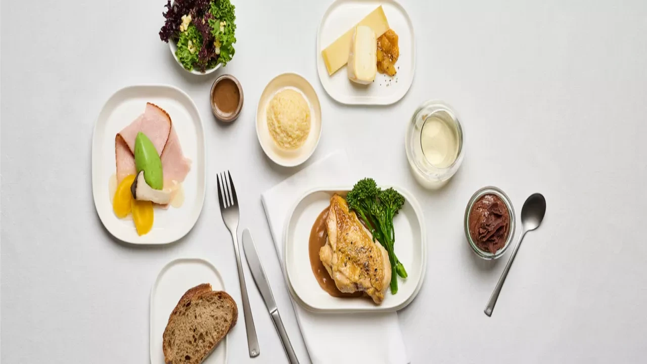 Edelweiss Business Class business class dining and meal service