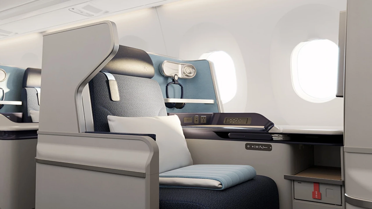 Edelweiss Business Class business class seat and cabin