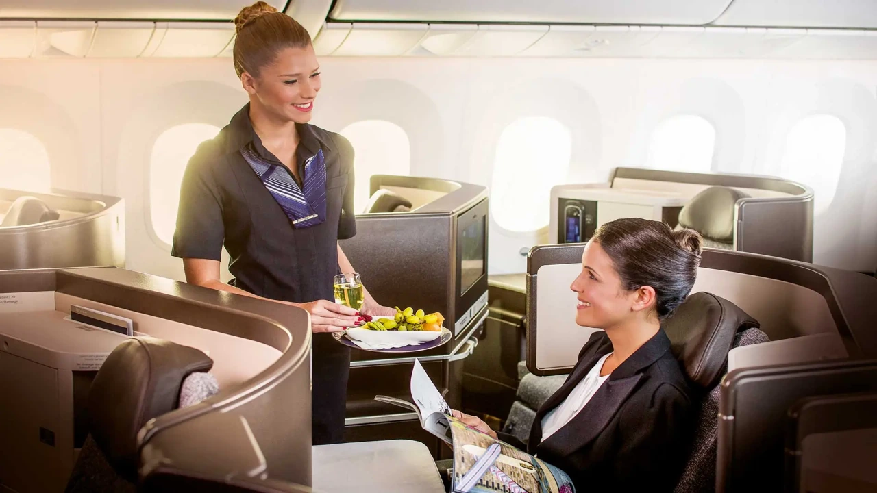 El Al Israel Airlines Business Class business class dining and meal service