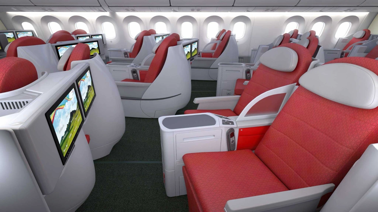 Ethiopian Airlines Business Class business class cabin details