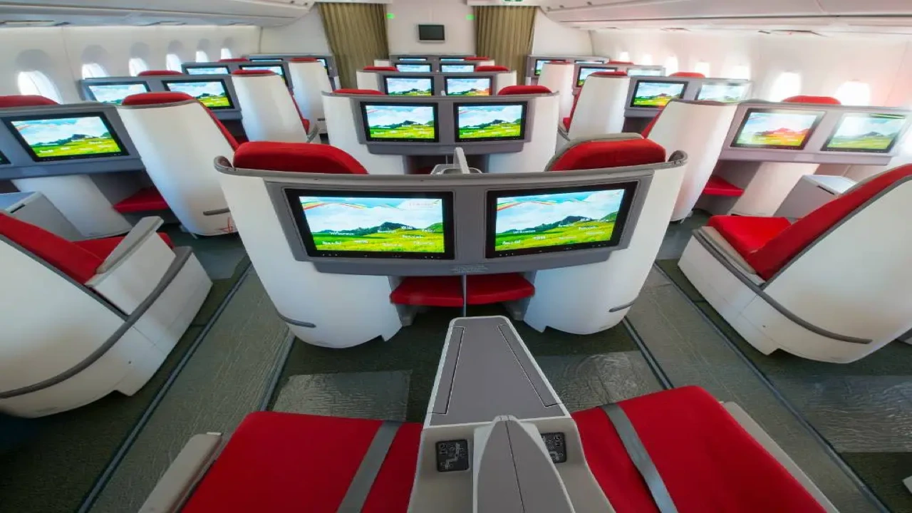 Ethiopian Airlines Business Class business class seat and cabin