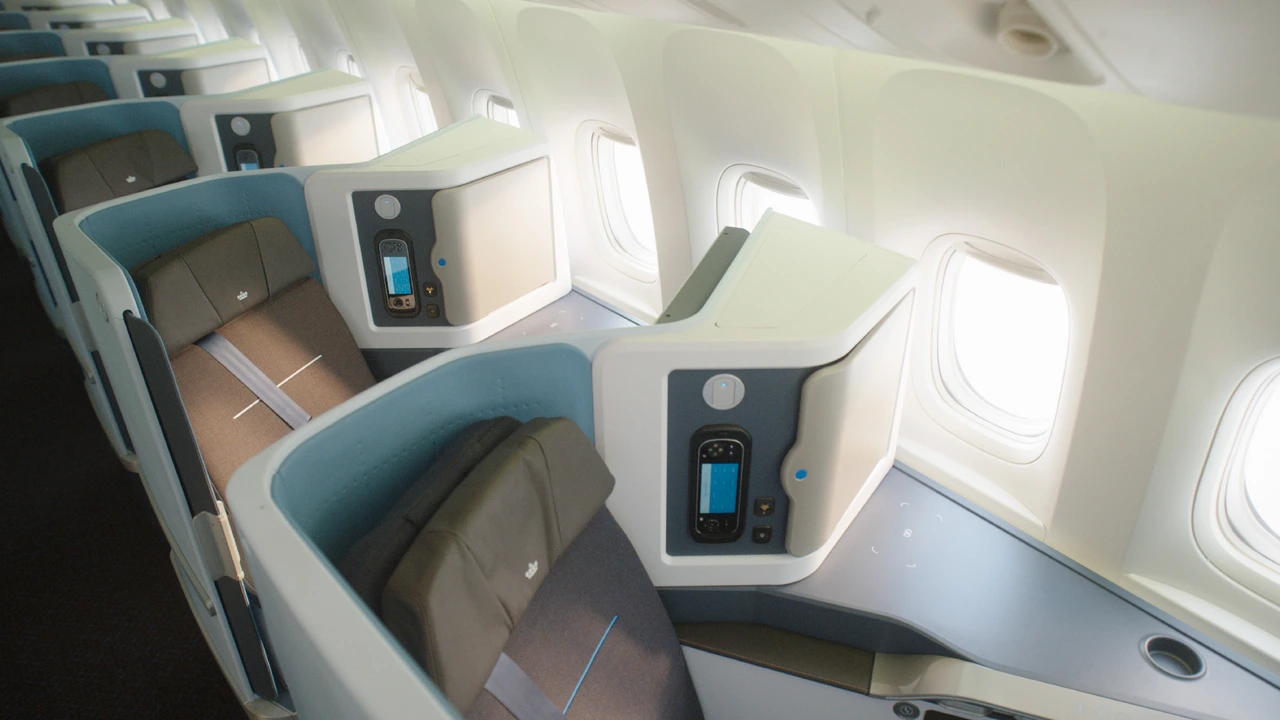KLM Royal Dutch Airlines World Business Class business class cabin details