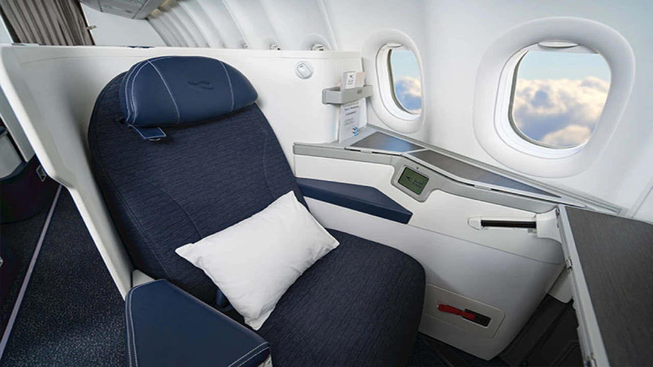 Kuwait Airways Business Class business class seat and cabin
