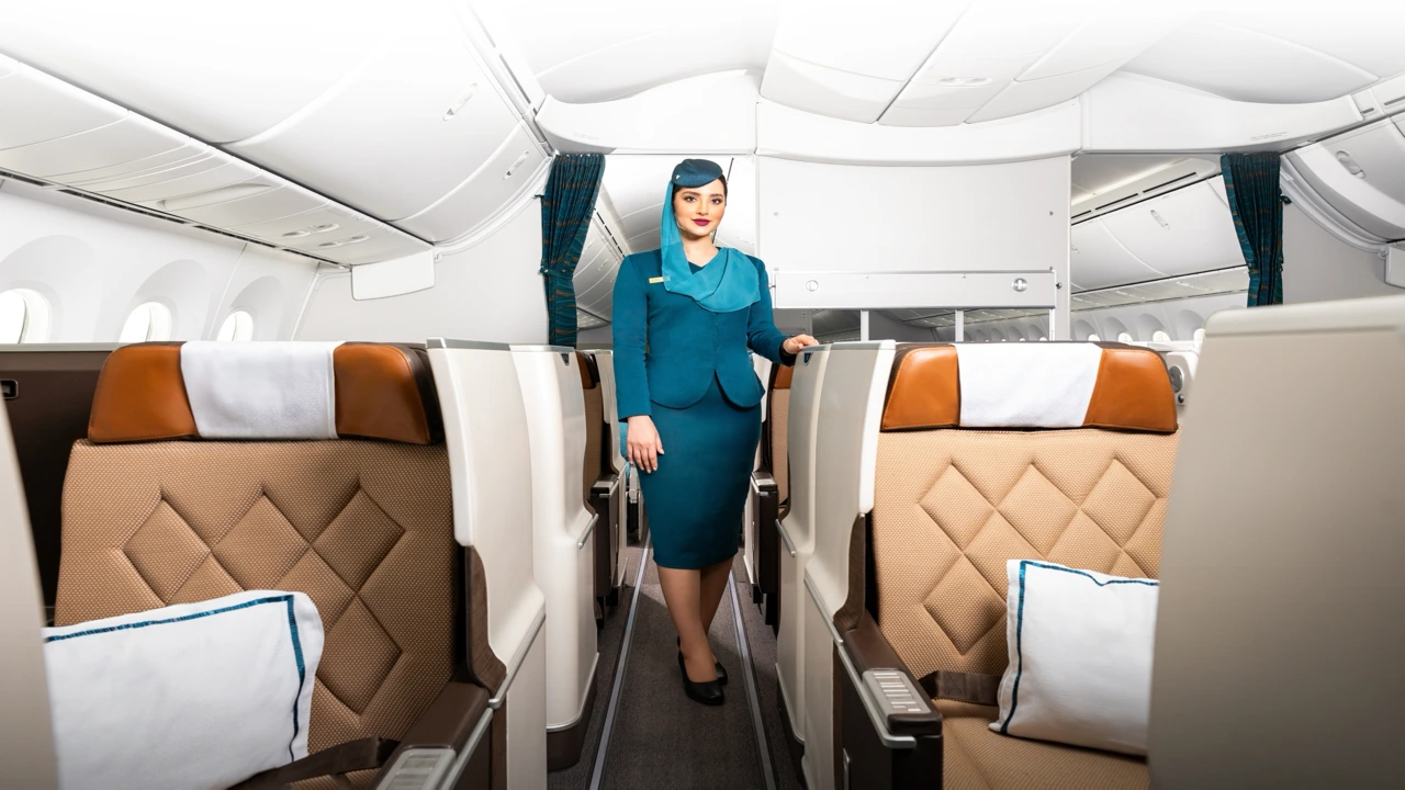 Oman Air Business Class business class cabin details