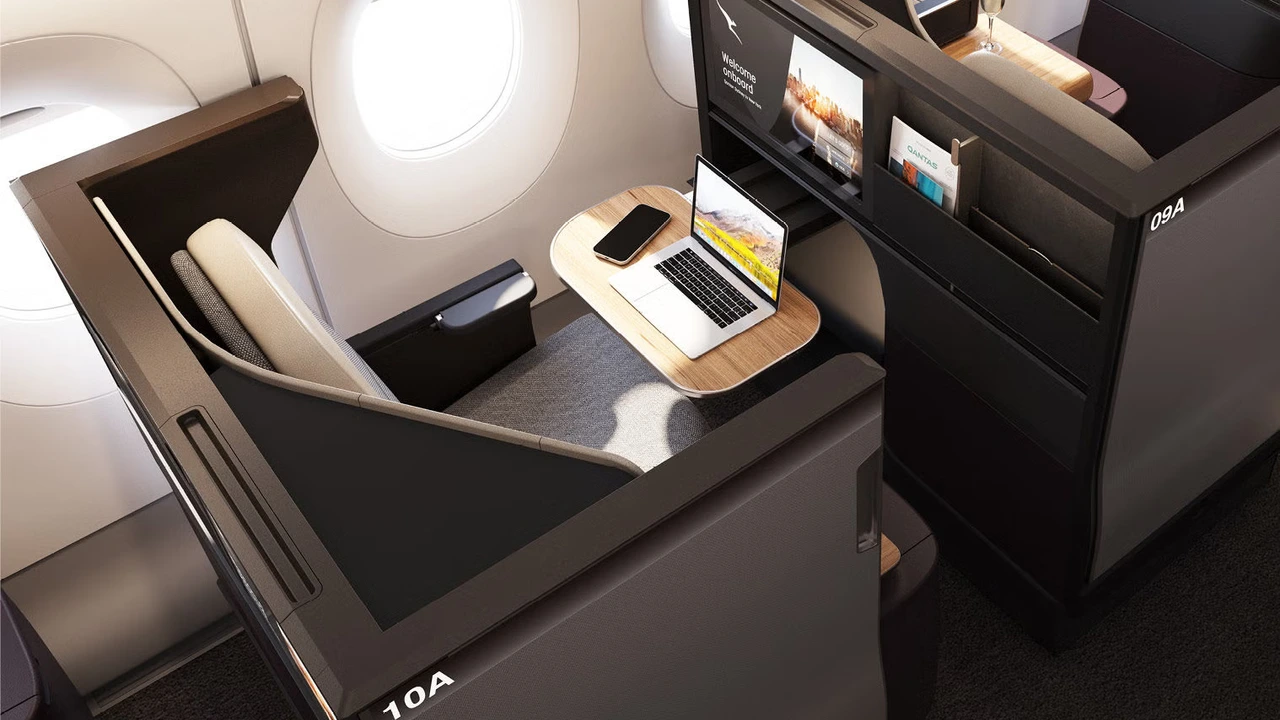 Qantas Business Suite (Project Sunrise) business class cabin details