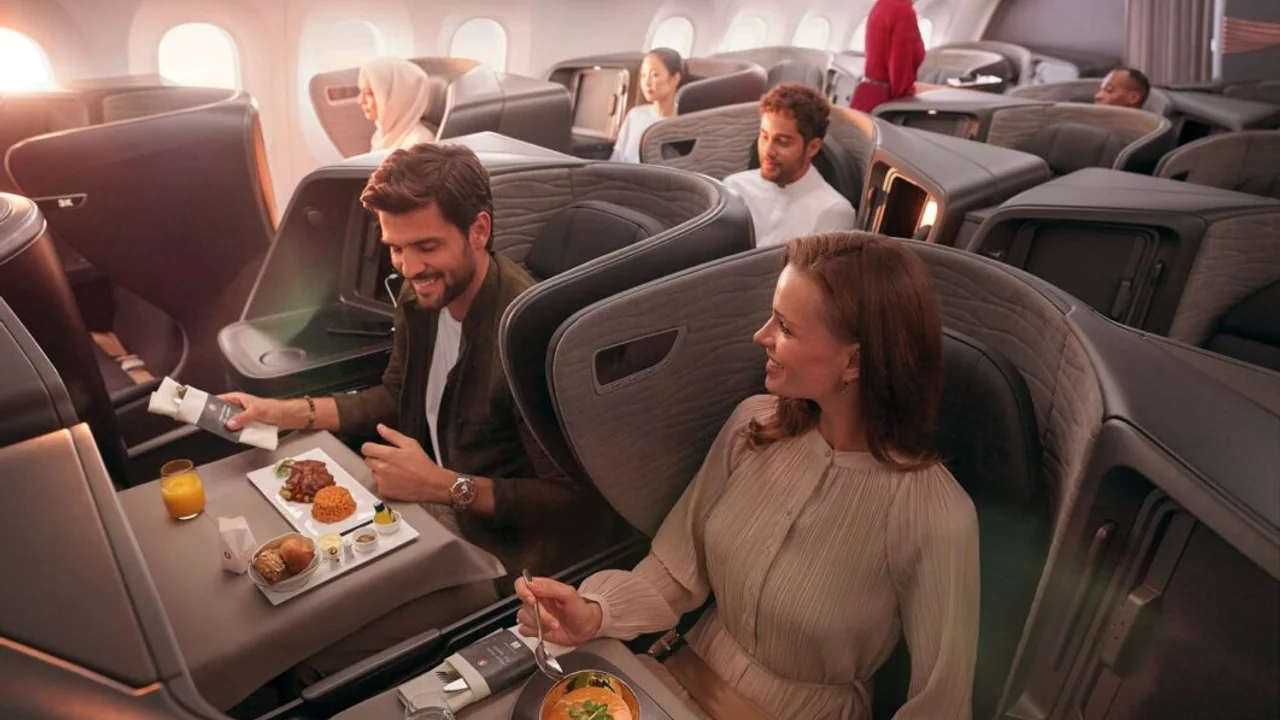 Turkish Airlines Business Class business class dining and meal service