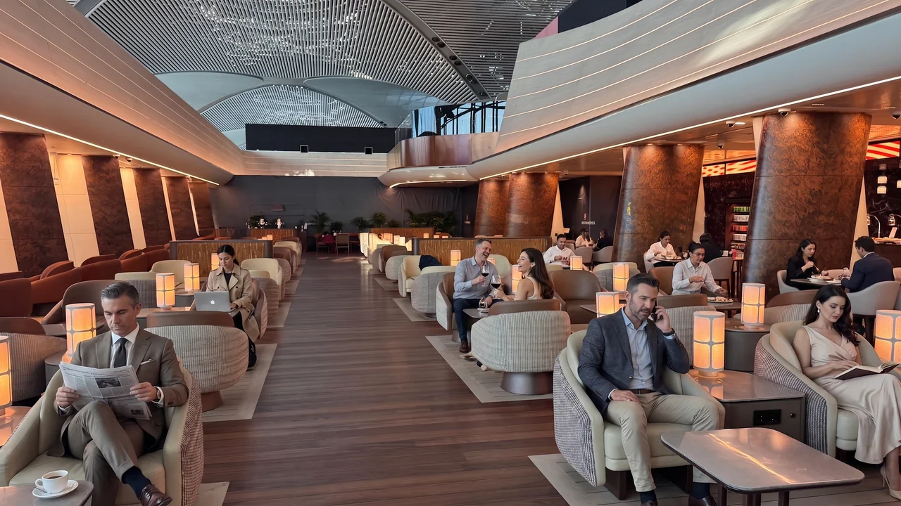 Turkish Airlines Business Class business class airport lounge — Lounge access when flying Turkish Airlines