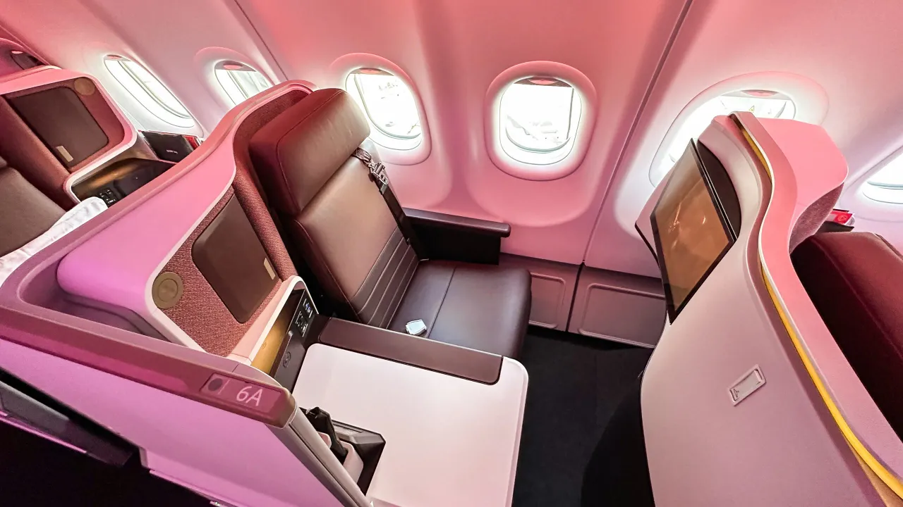 Virgin Atlantic Upper Class business class cabin details