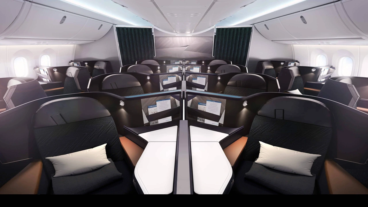 WestJet Business Class business class cabin details