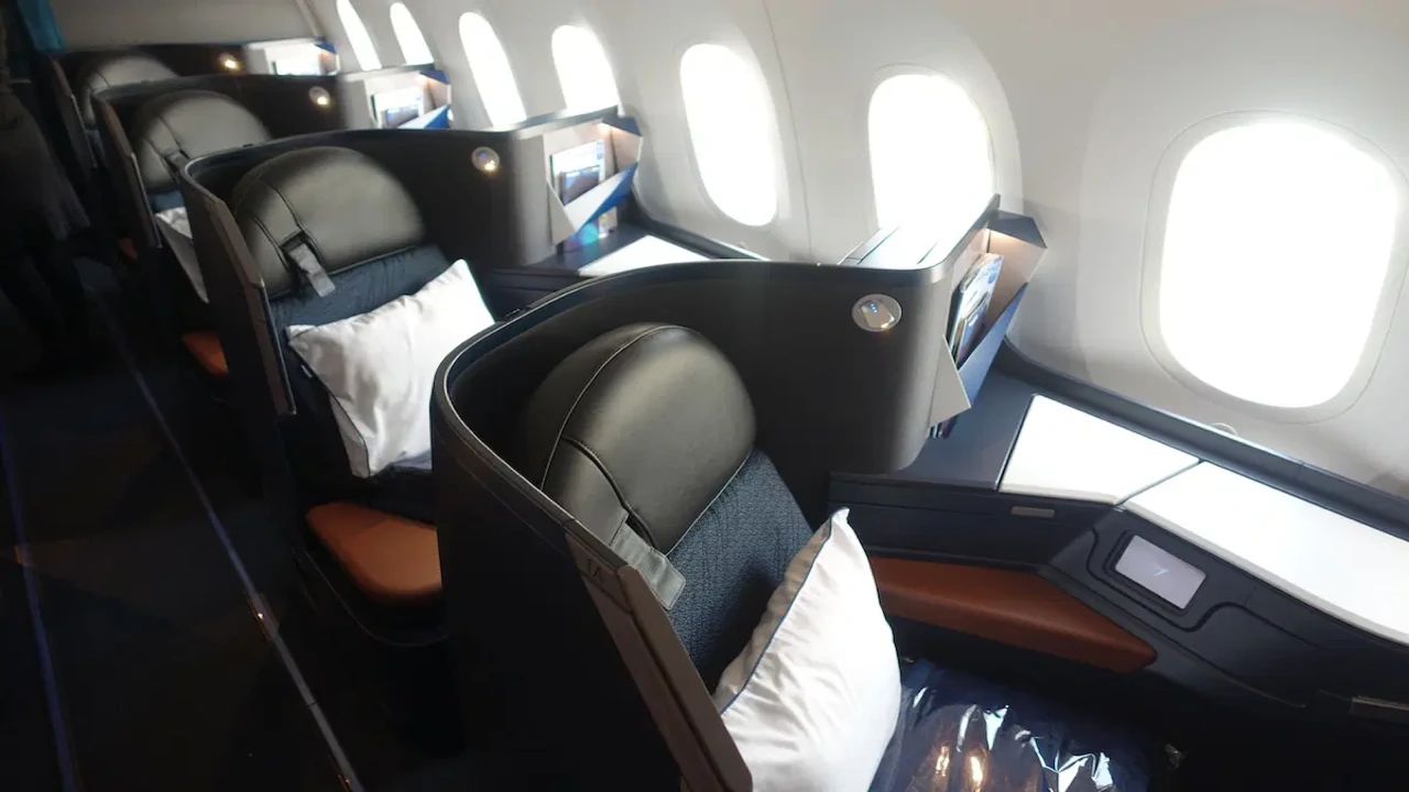 WestJet Business Class business class seat and cabin