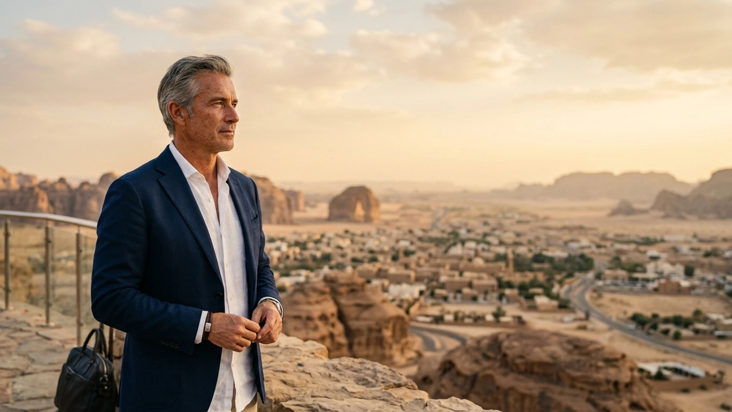 Newark to AlUla Business Class — Premium business class cabin interior