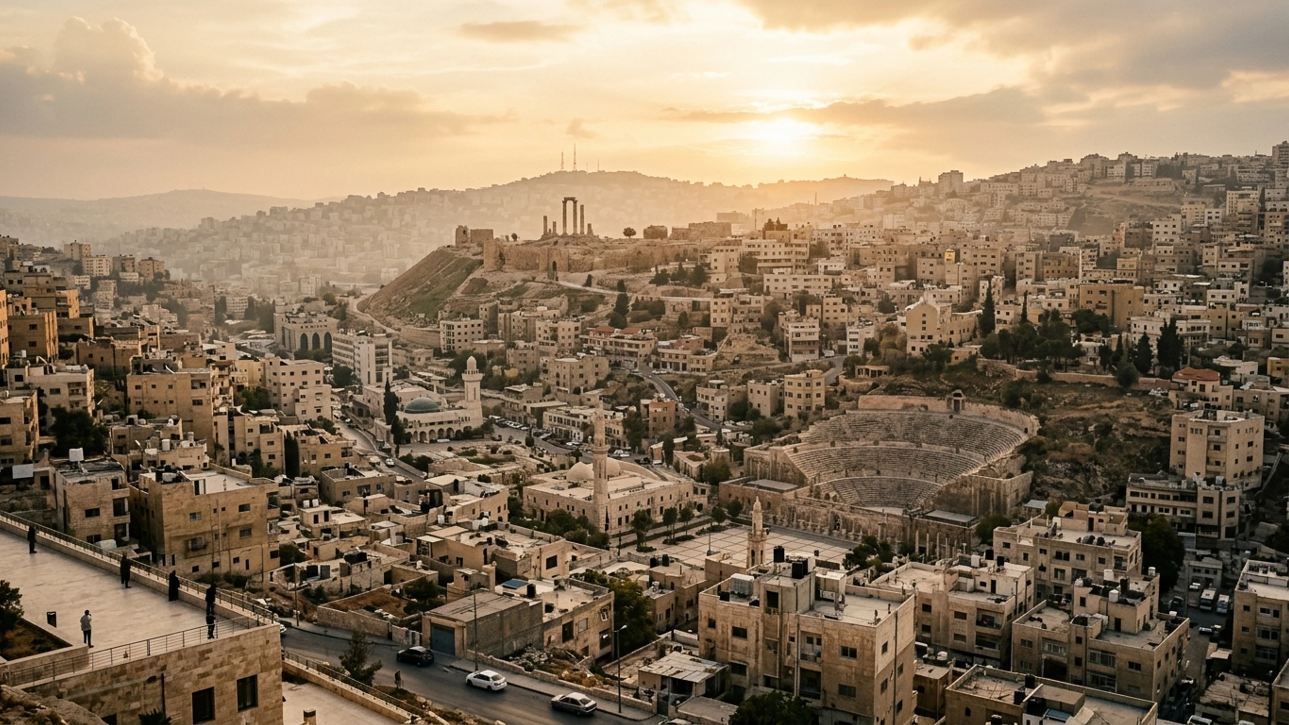 Chicago to Amman Business Class — Premium business class cabin interior