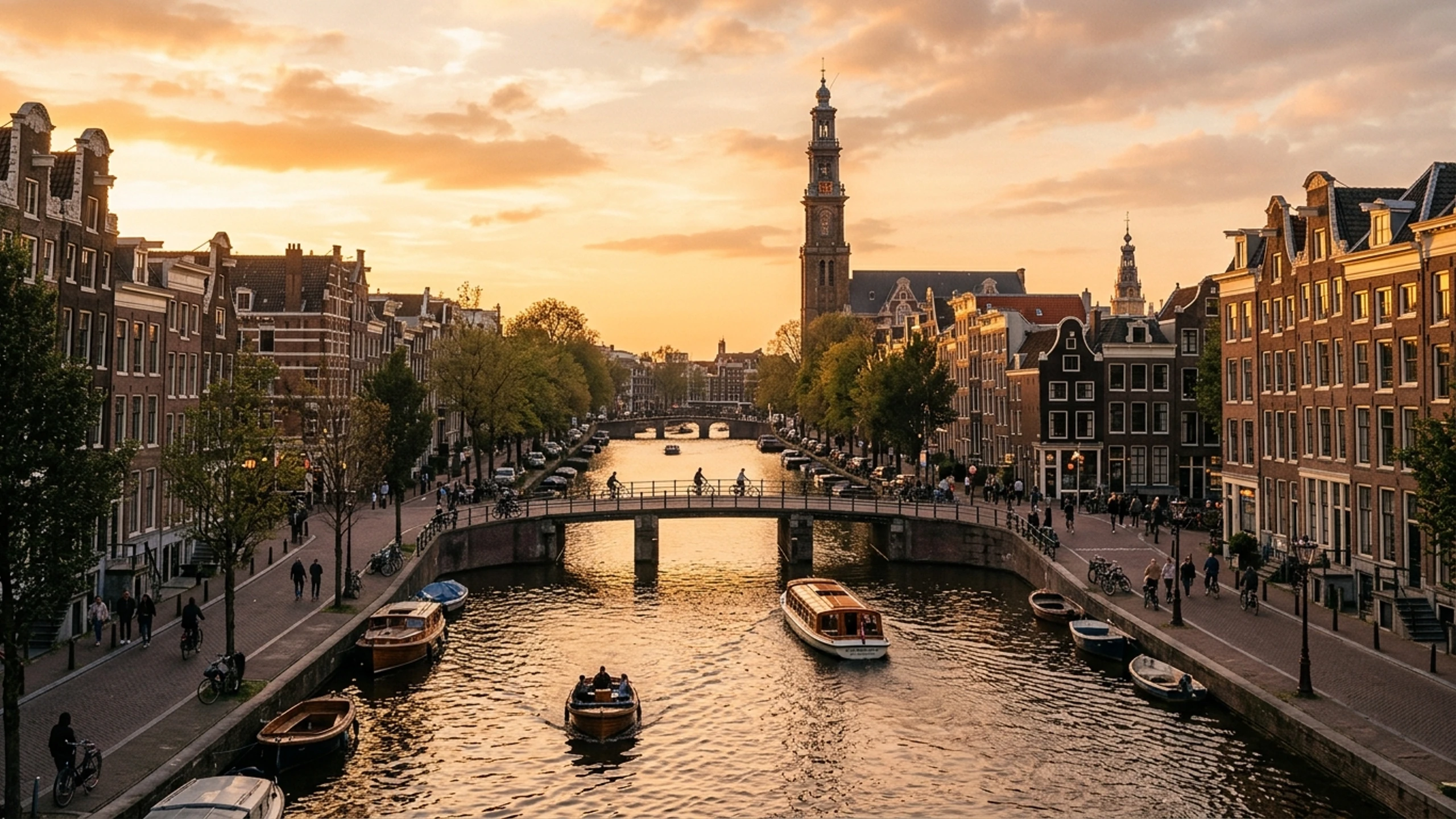 Augusta to Amsterdam Business Class — Premium business class cabin interior