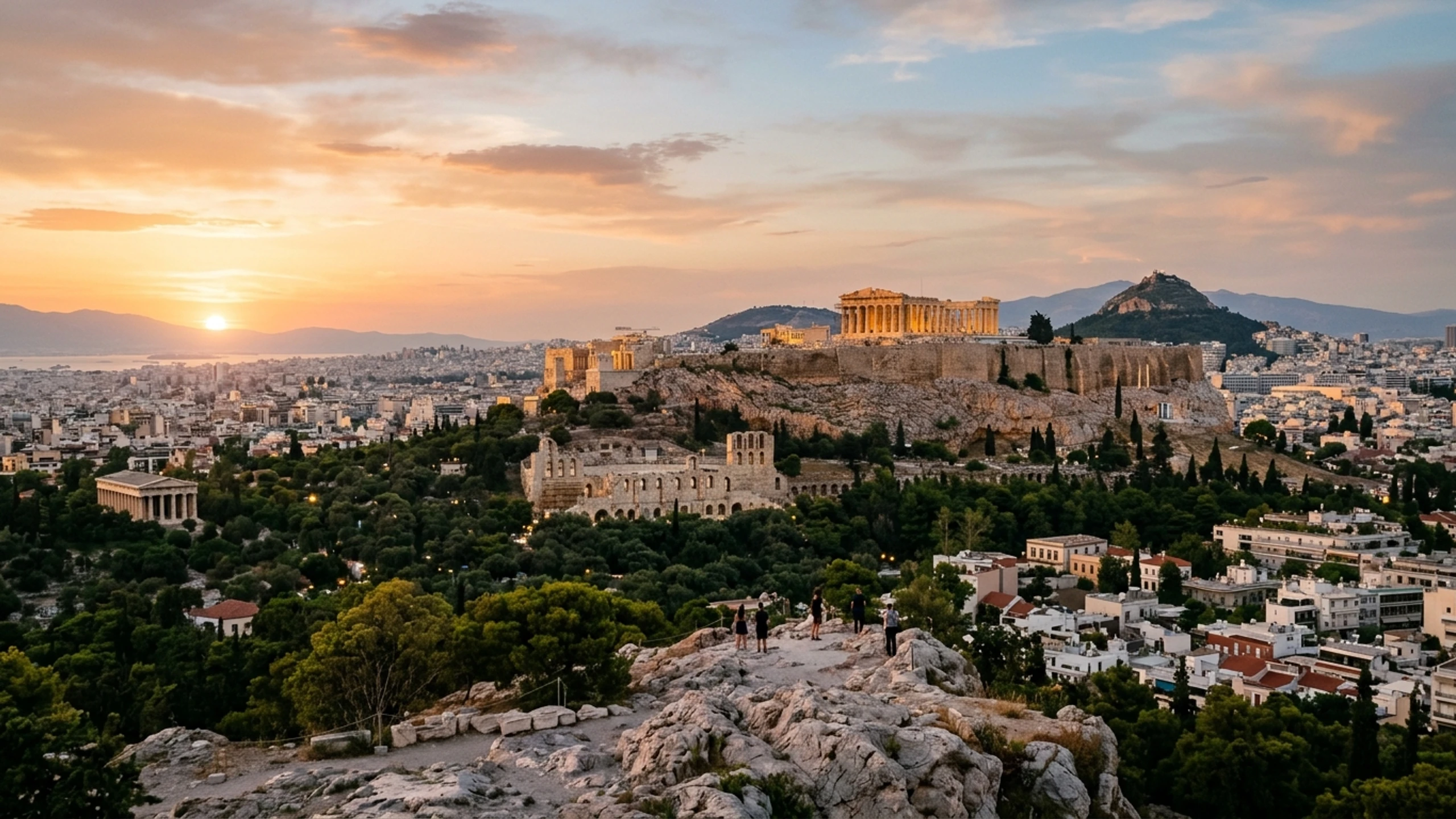 Augusta to Athens Business Class — Premium business class cabin interior