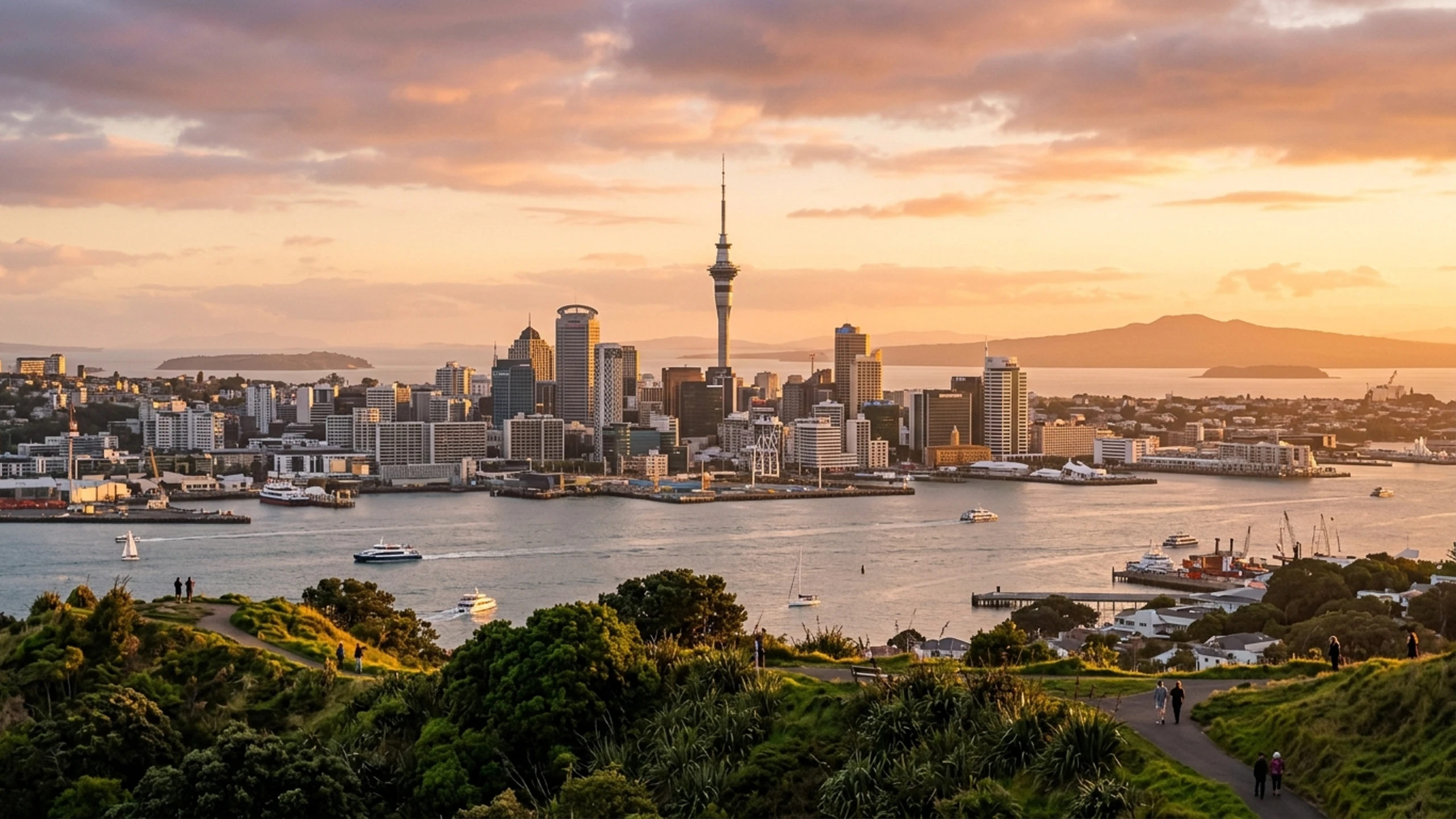 Redding to Auckland Business Class — Premium business class cabin interior