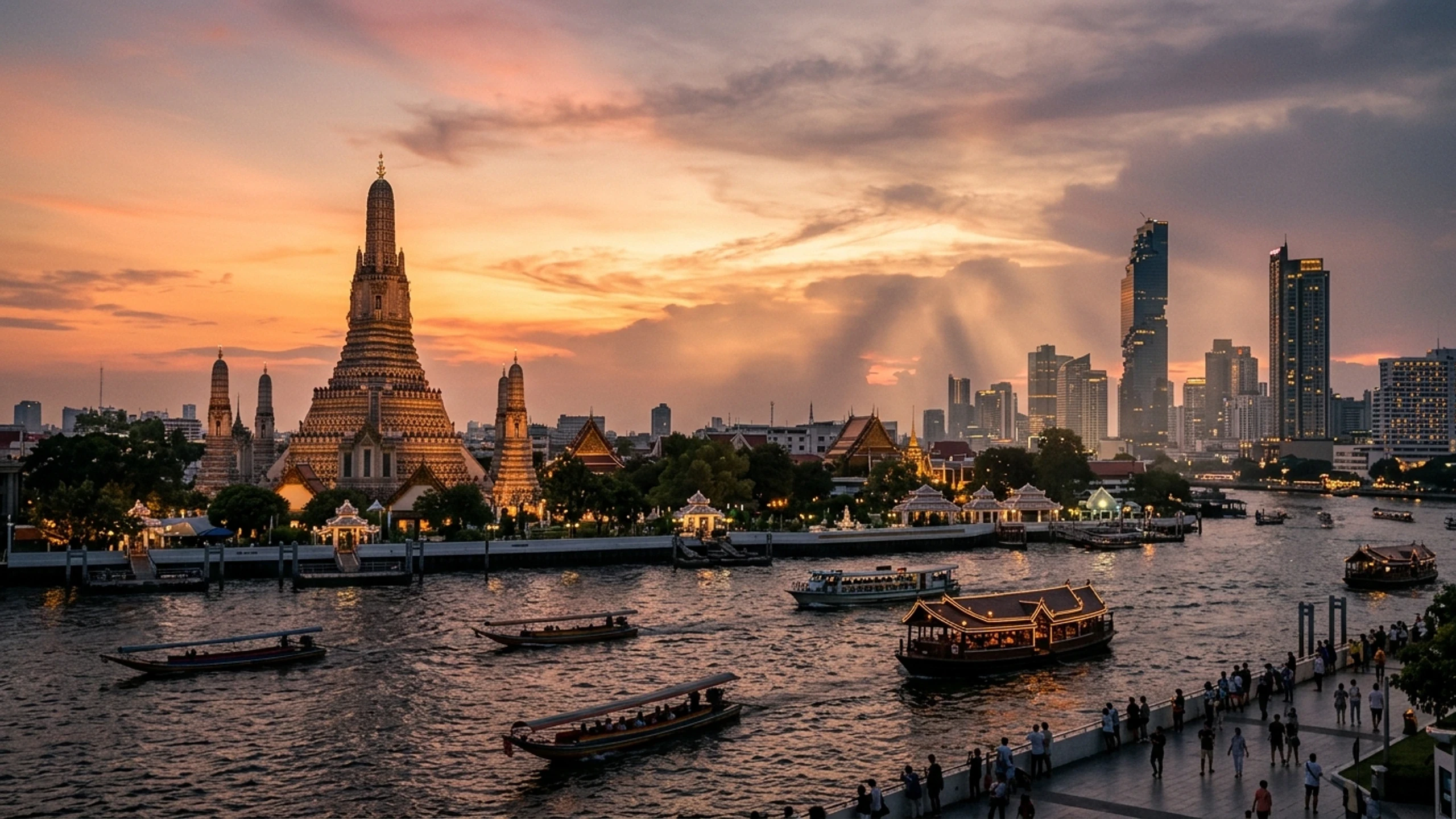 Springfield to Bangkok Business Class — Premium business class cabin interior