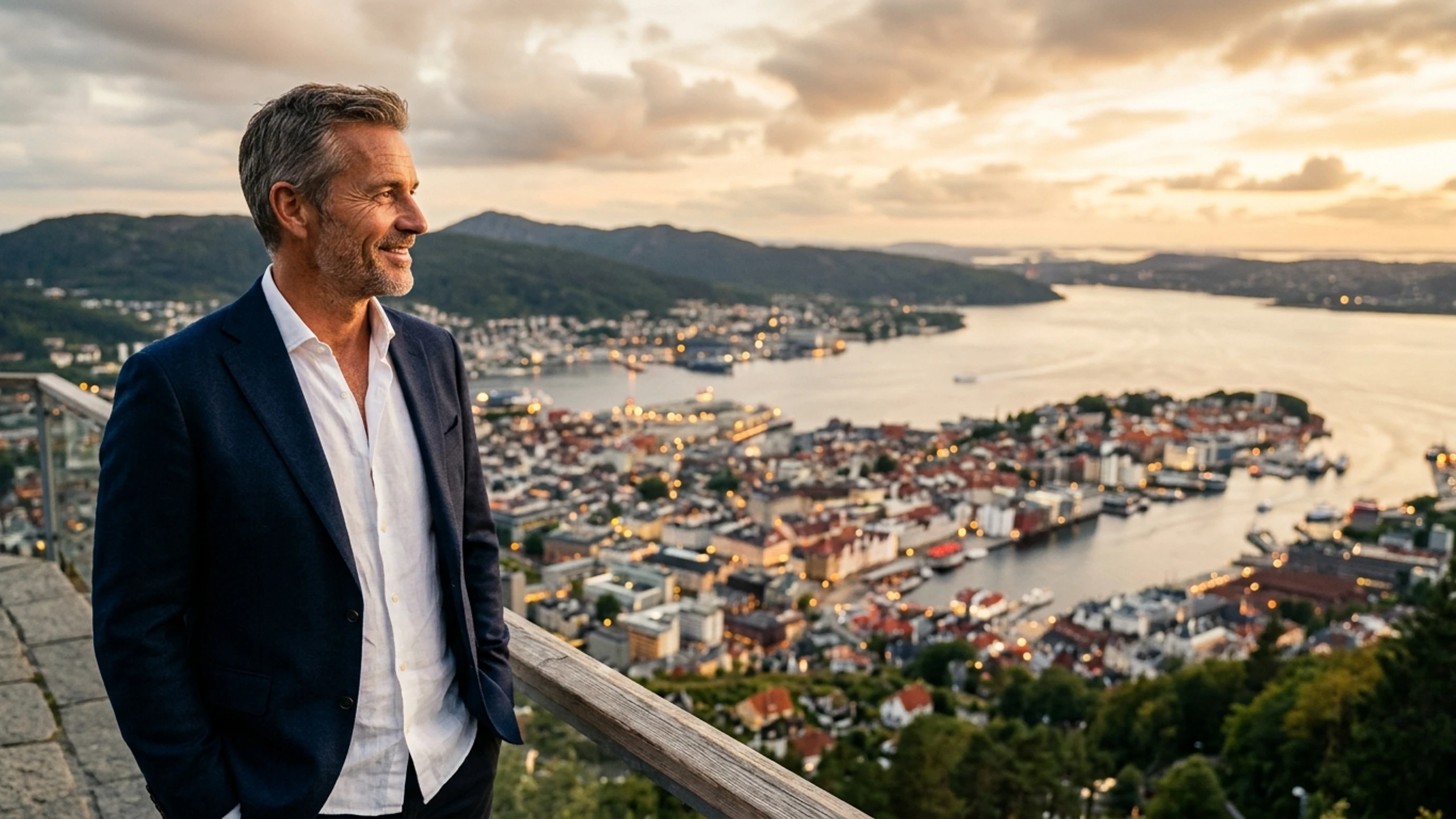 Seattle to Bergen Business Class — Premium business class cabin interior