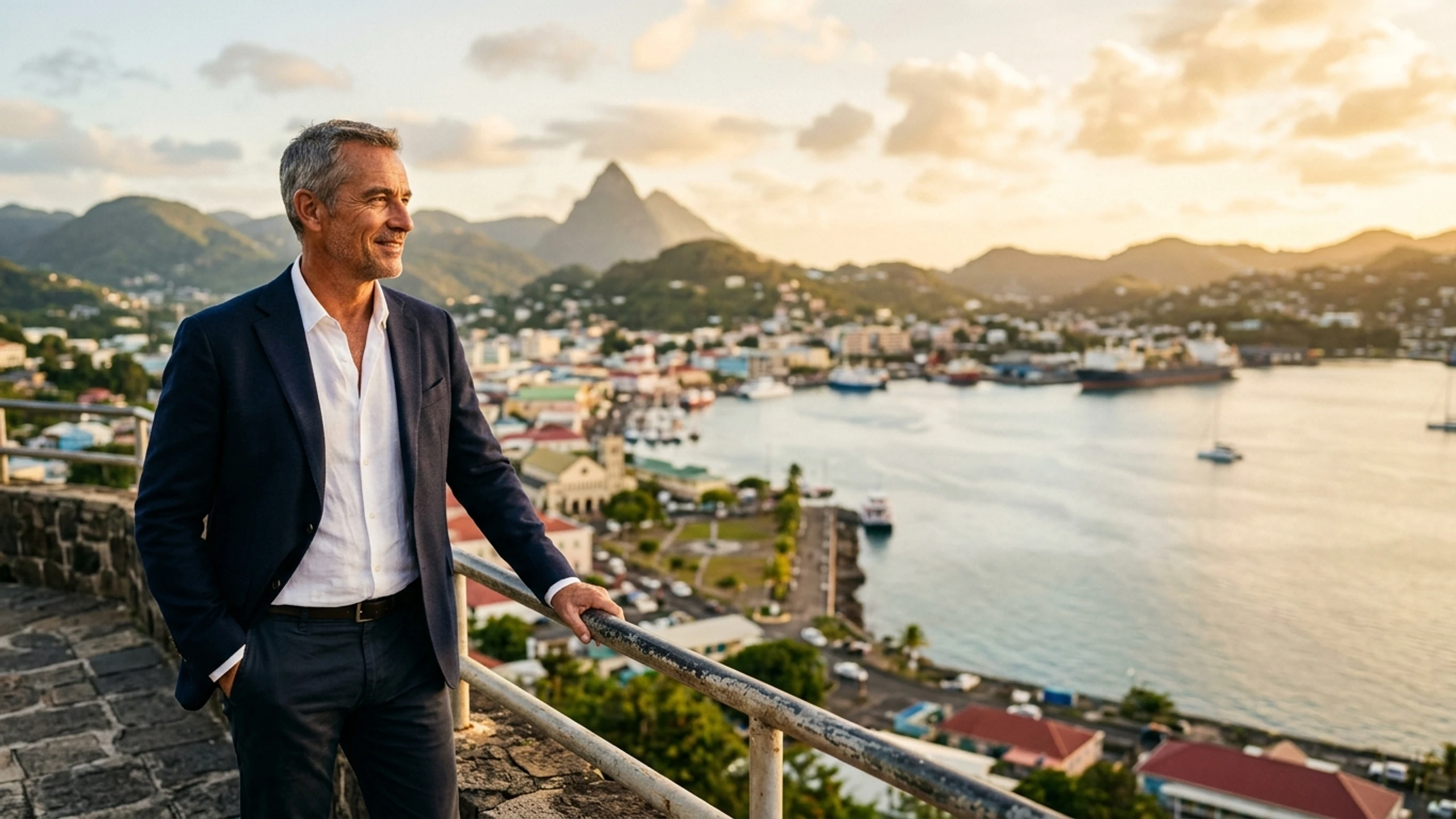 Chicago to Castries Business Class — Premium business class cabin interior