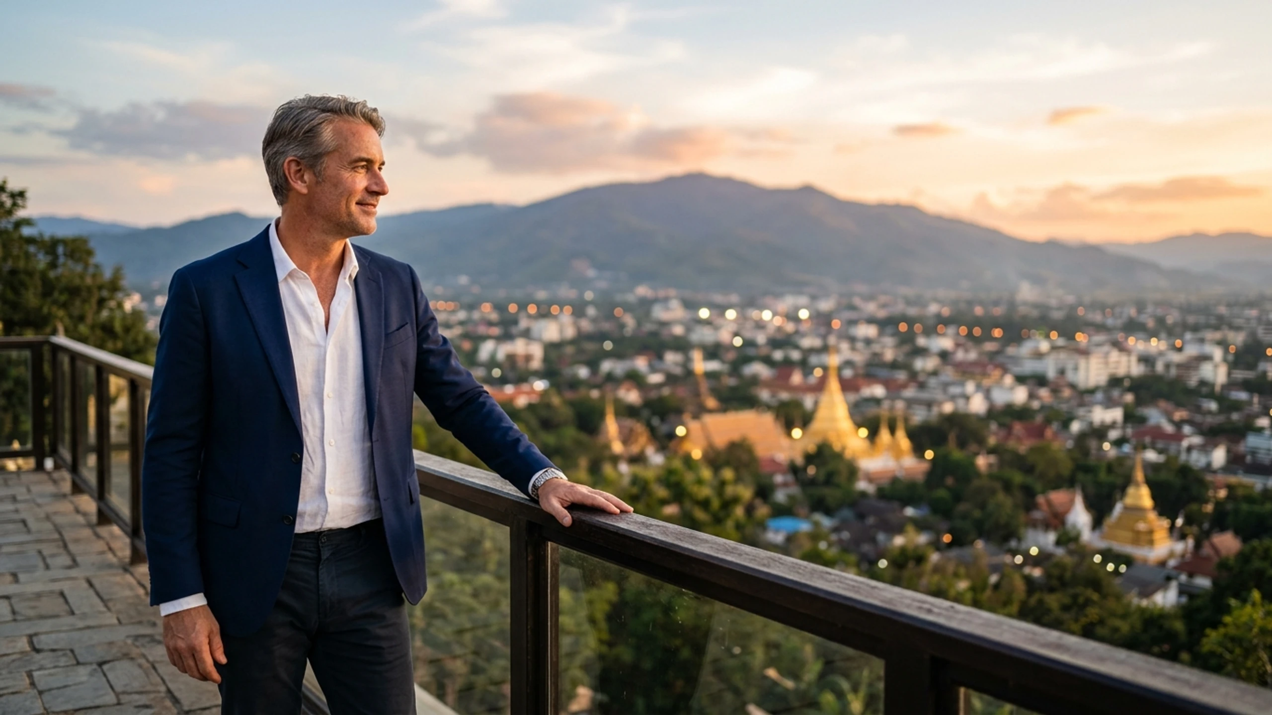 Seattle to Chiang Mai Business Class — Premium business class cabin interior