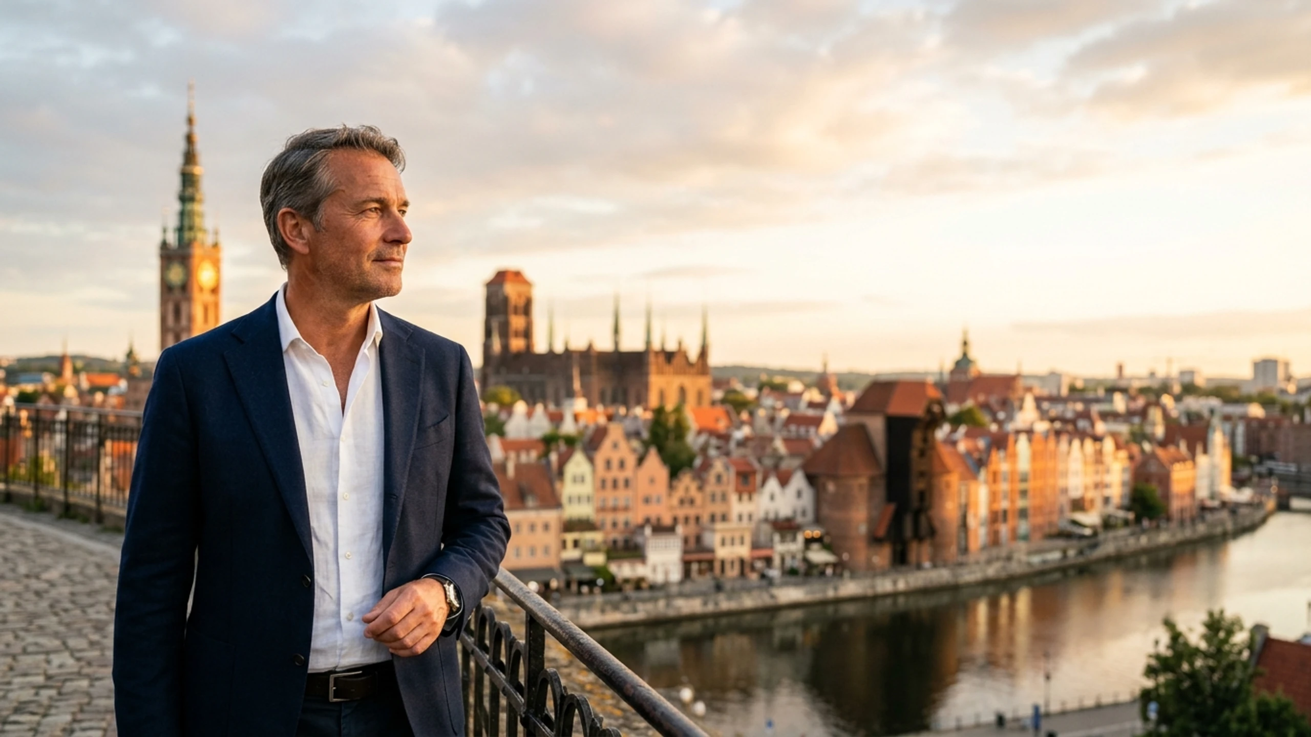 Seattle to Gdansk Business Class — Premium business class cabin interior