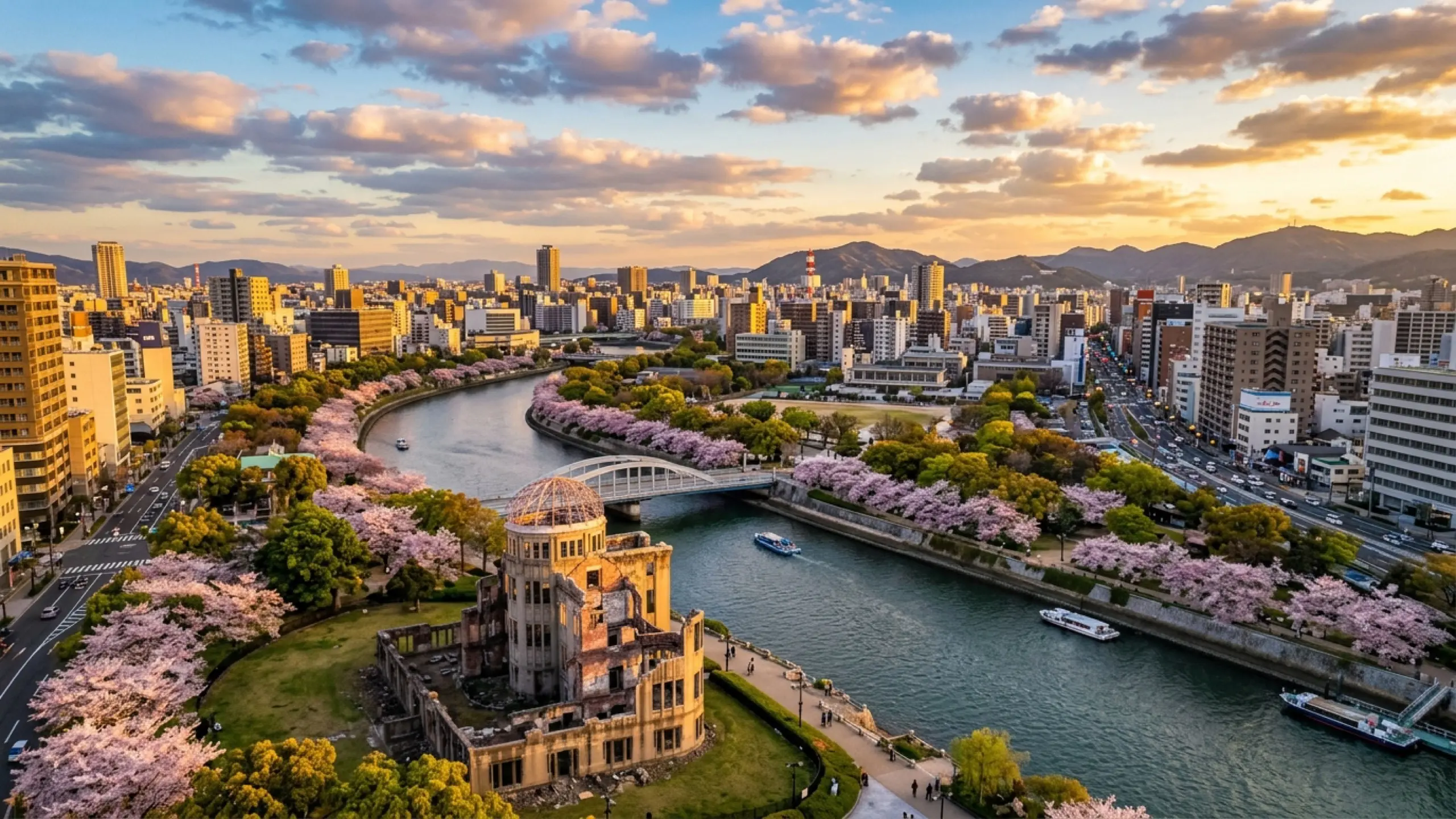 Chicago to Hiroshima Business Class — Premium business class cabin interior
