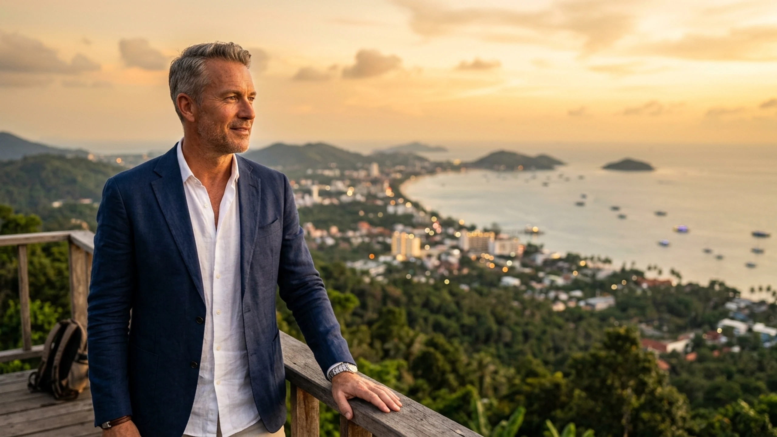 Seattle to Koh Samui Business Class — Premium business class cabin interior