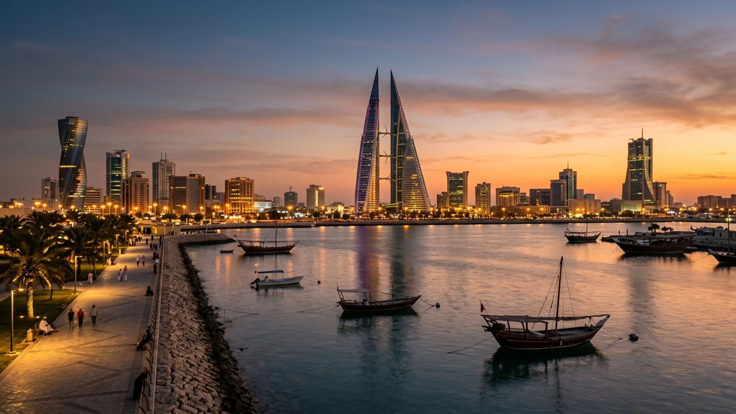Chicago to Manama Business Class — Premium business class cabin interior