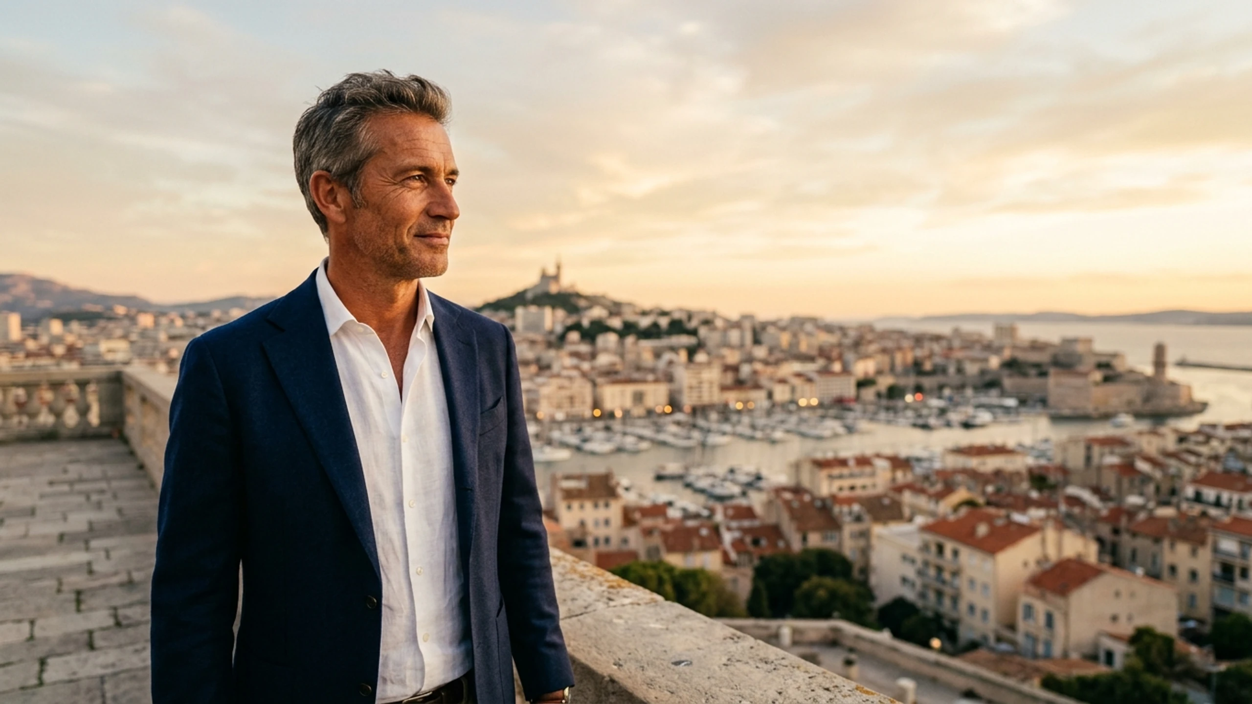 New York to Marseille Business Class — Premium business class cabin interior