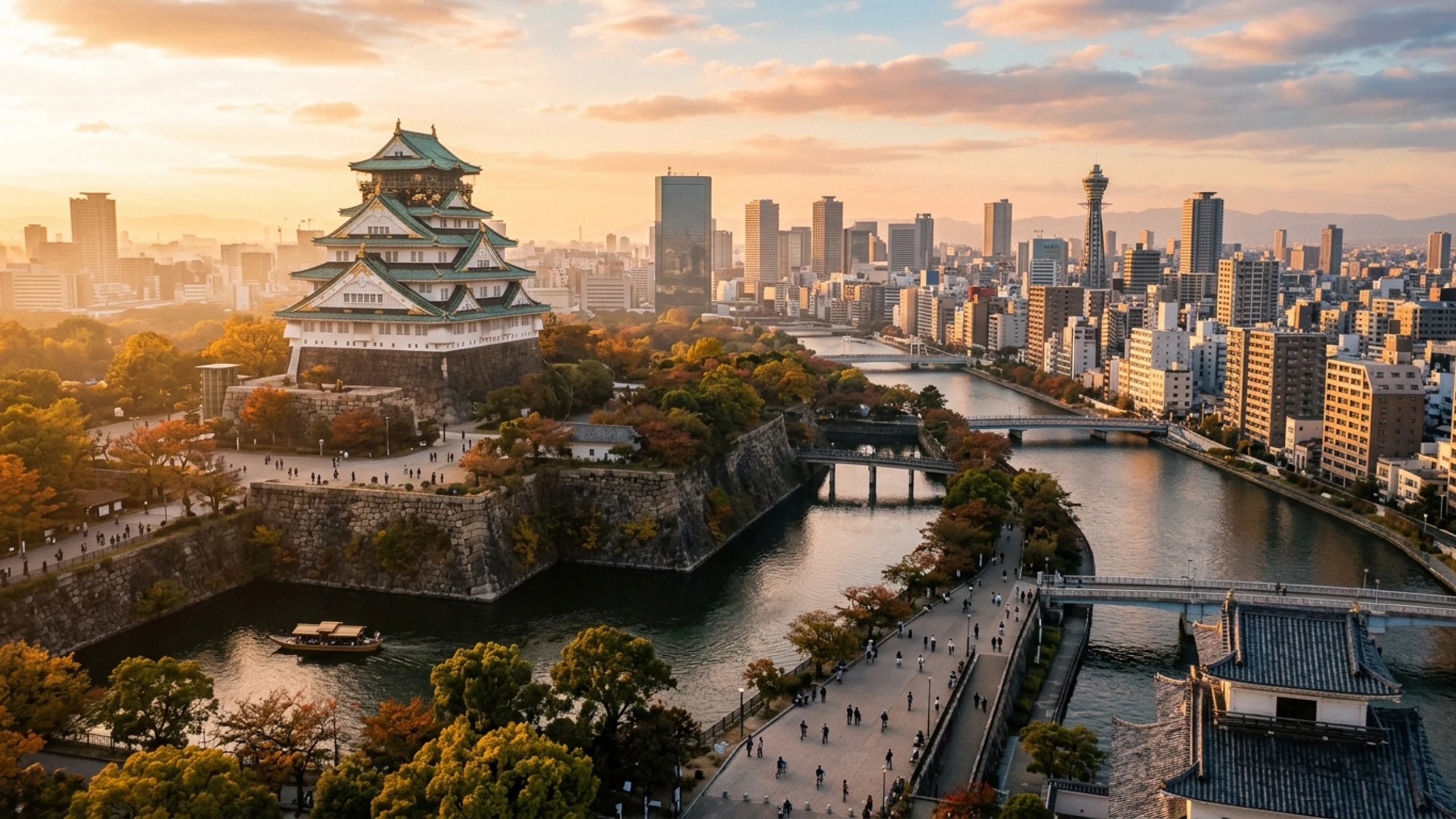 Seattle to Osaka Business Class — Premium business class cabin interior