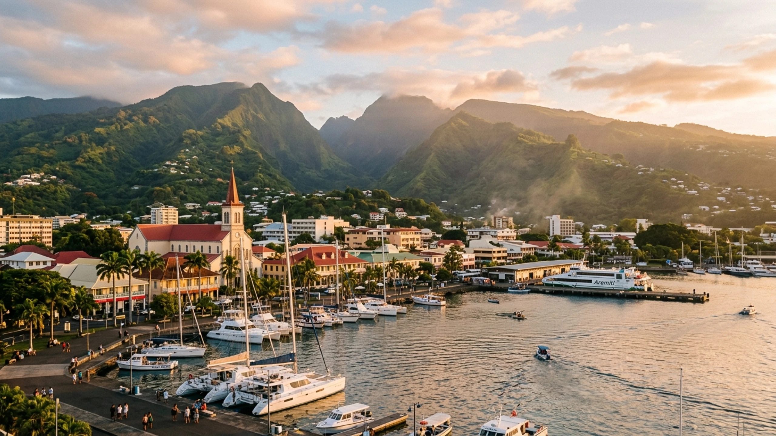 Chicago to Papeete Business Class — Premium business class cabin interior