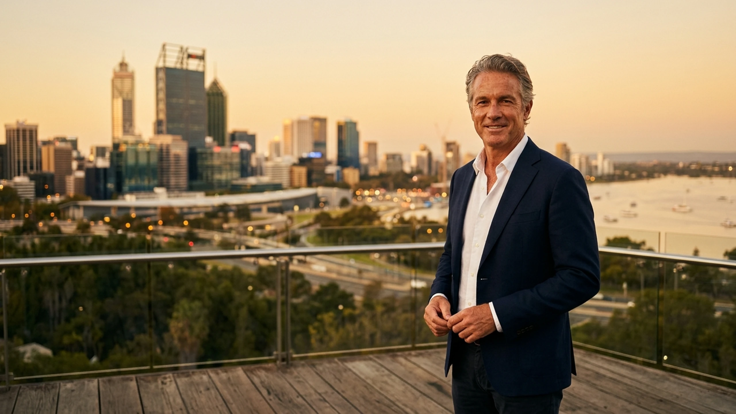 New York to Perth Business Class — Premium business class cabin interior