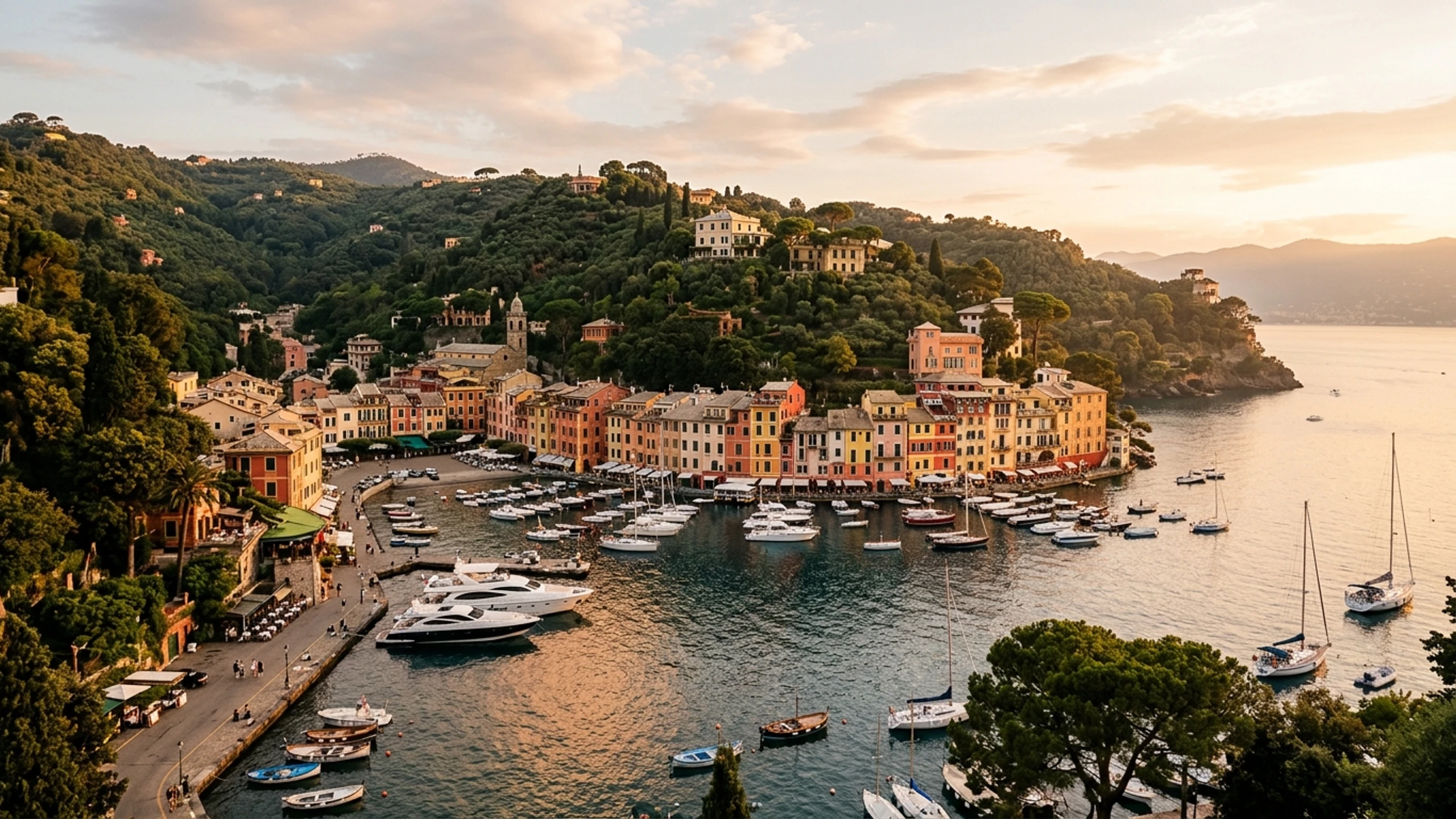 Chicago to Portofino Business Class — Premium business class cabin interior