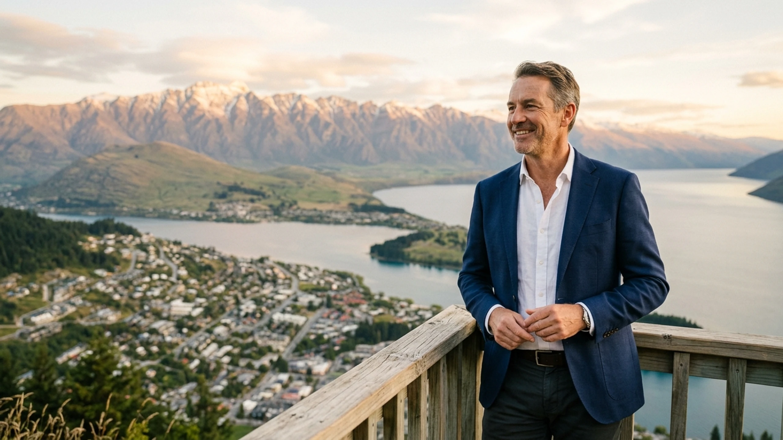 Seattle to Queenstown Business Class — Premium business class cabin interior