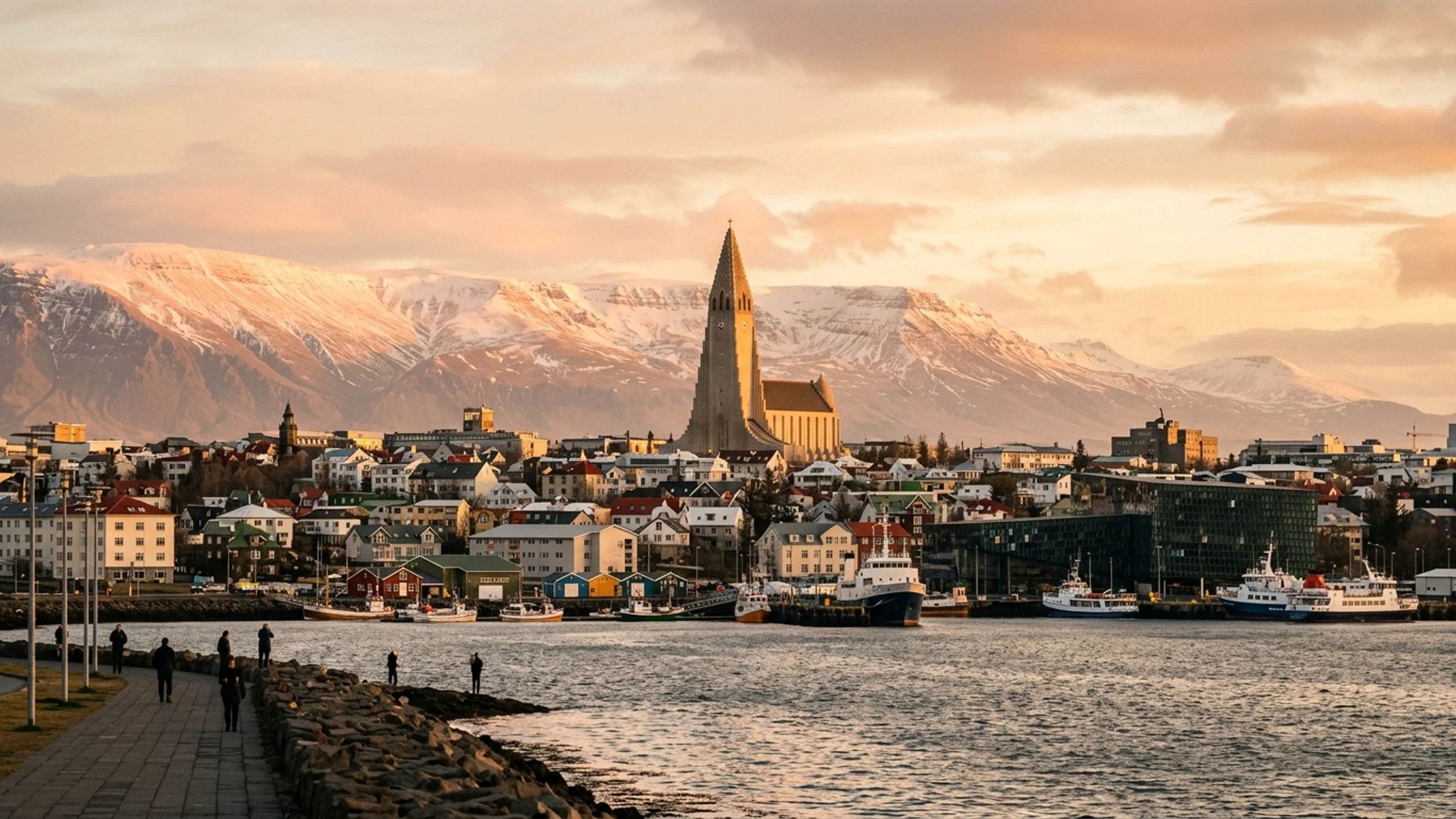 Baltimore to Reykjavík Business Class — Premium business class cabin interior
