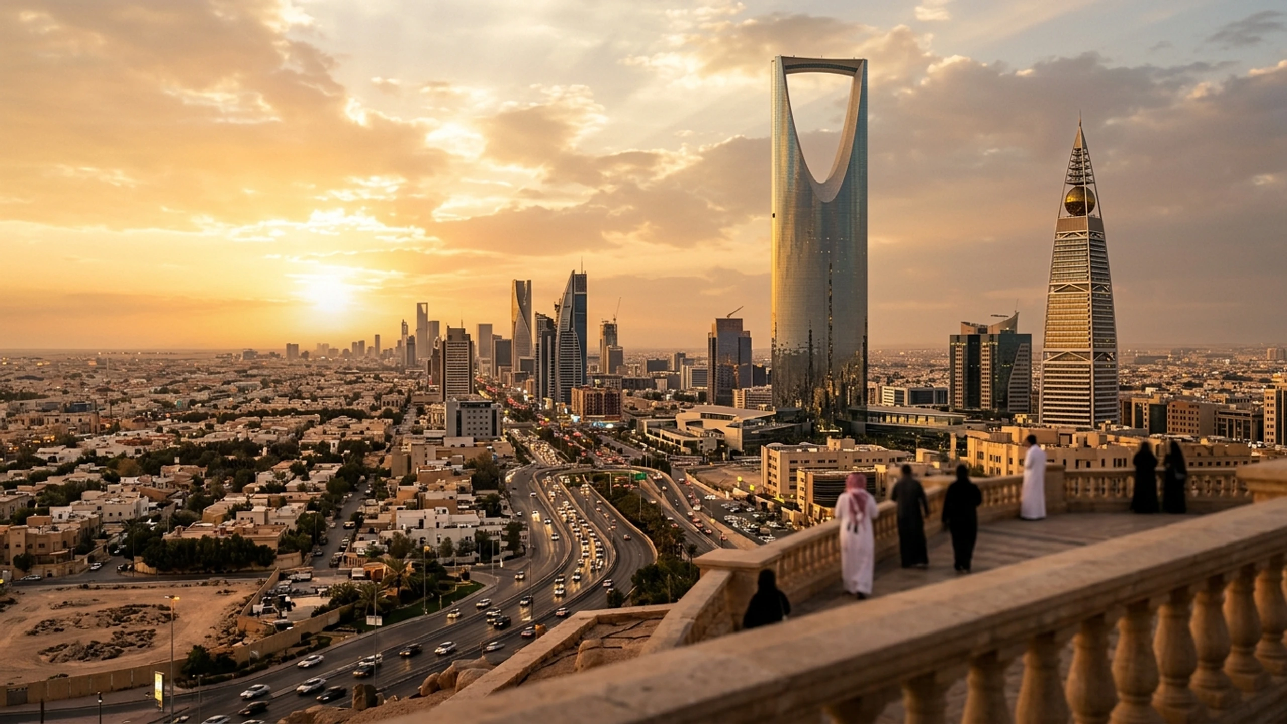Miami to Riyadh Business Class — Premium business class cabin interior