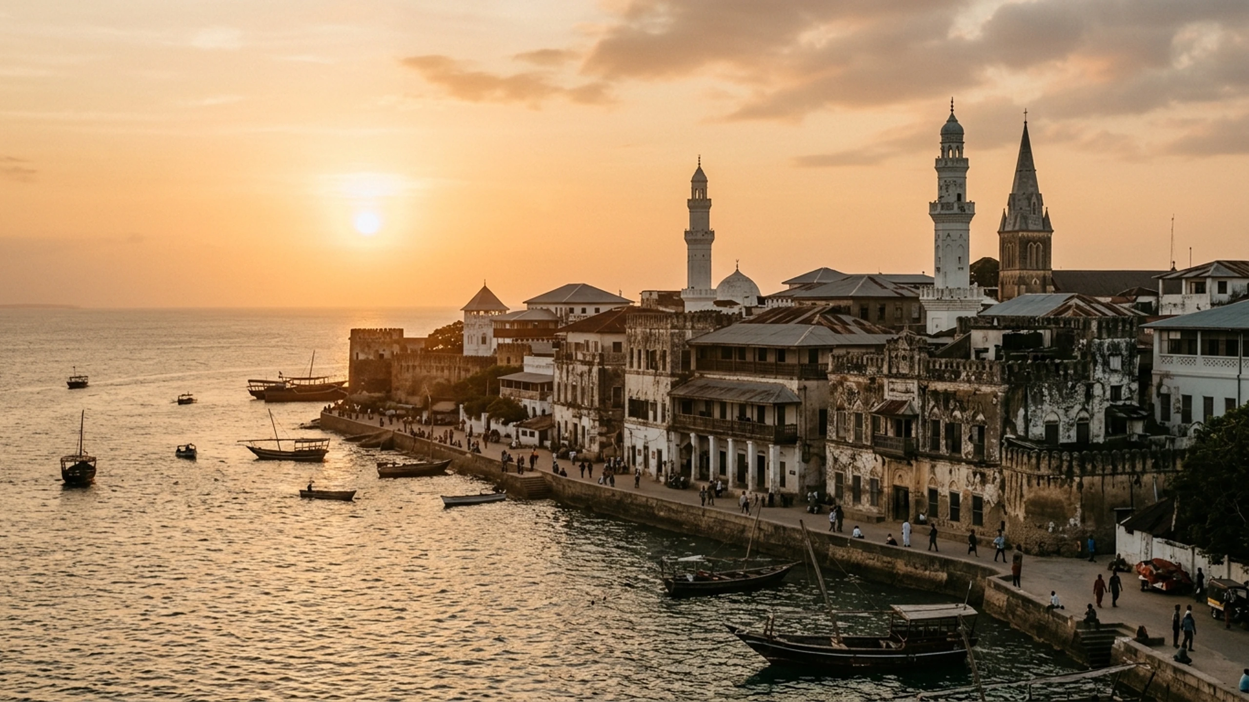 Chicago to Stone Town Business Class — Premium business class cabin interior