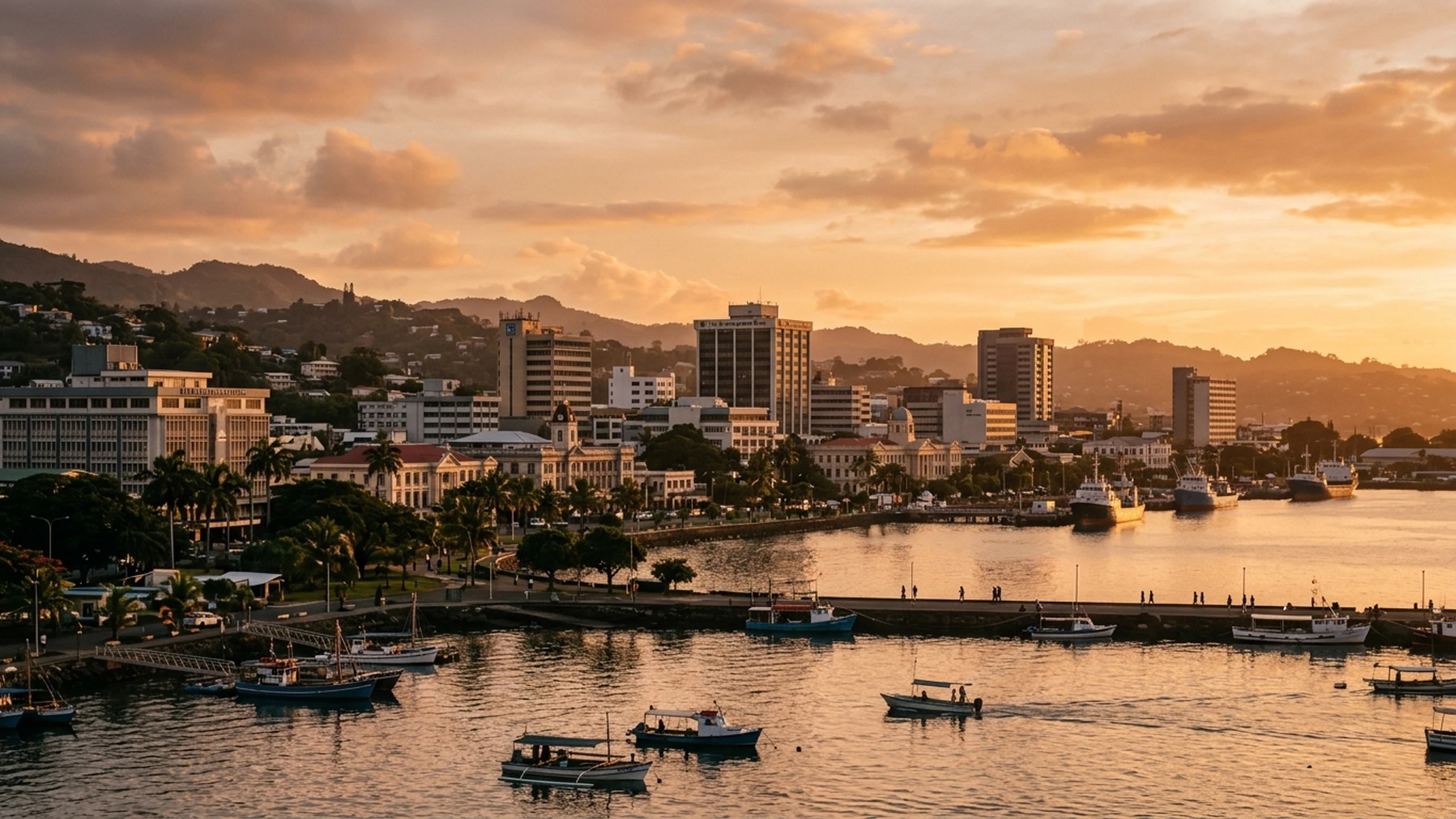Chicago to Suva Business Class — Premium business class cabin interior