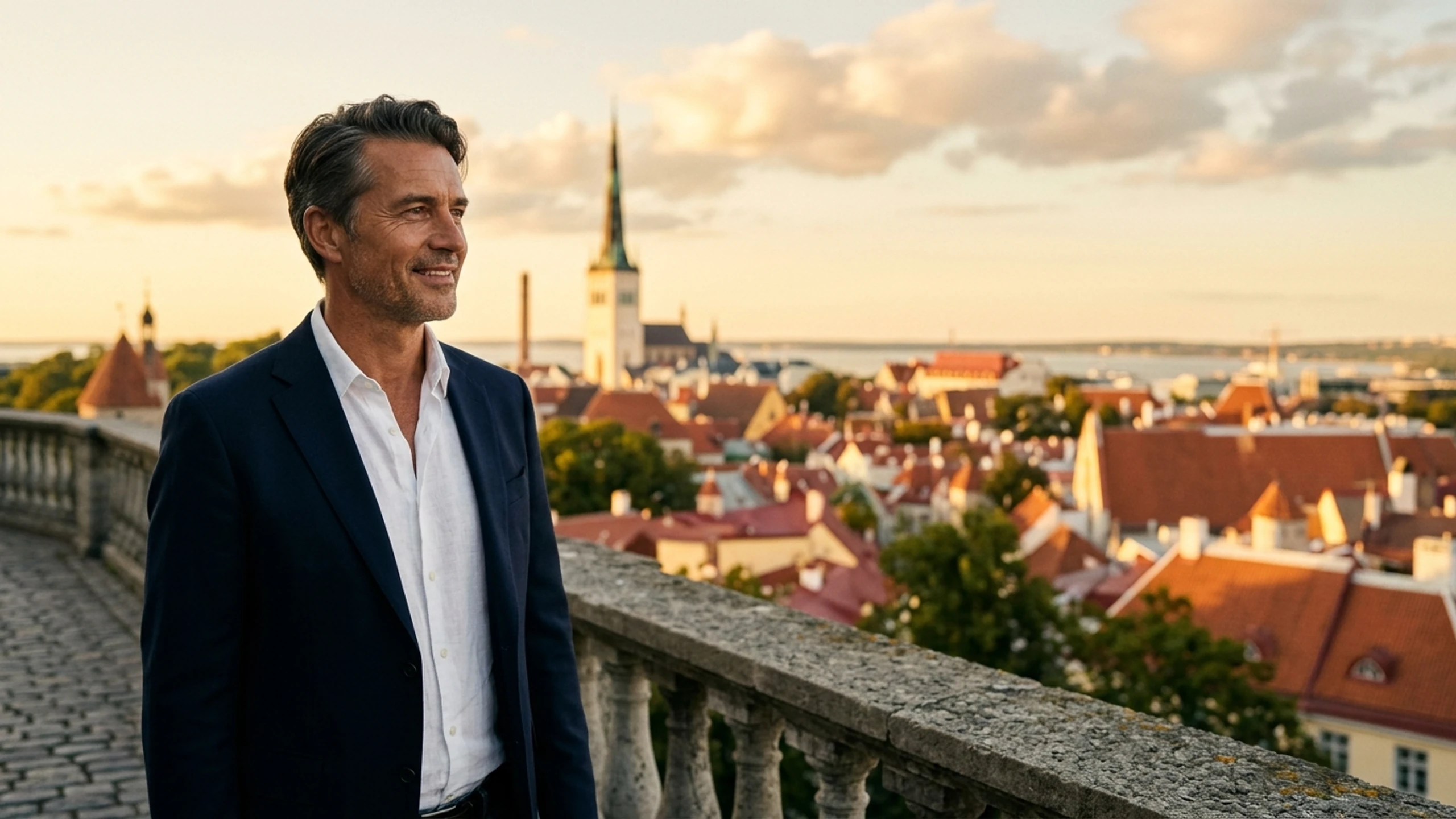 New York to Tallinn Business Class — Premium business class cabin interior
