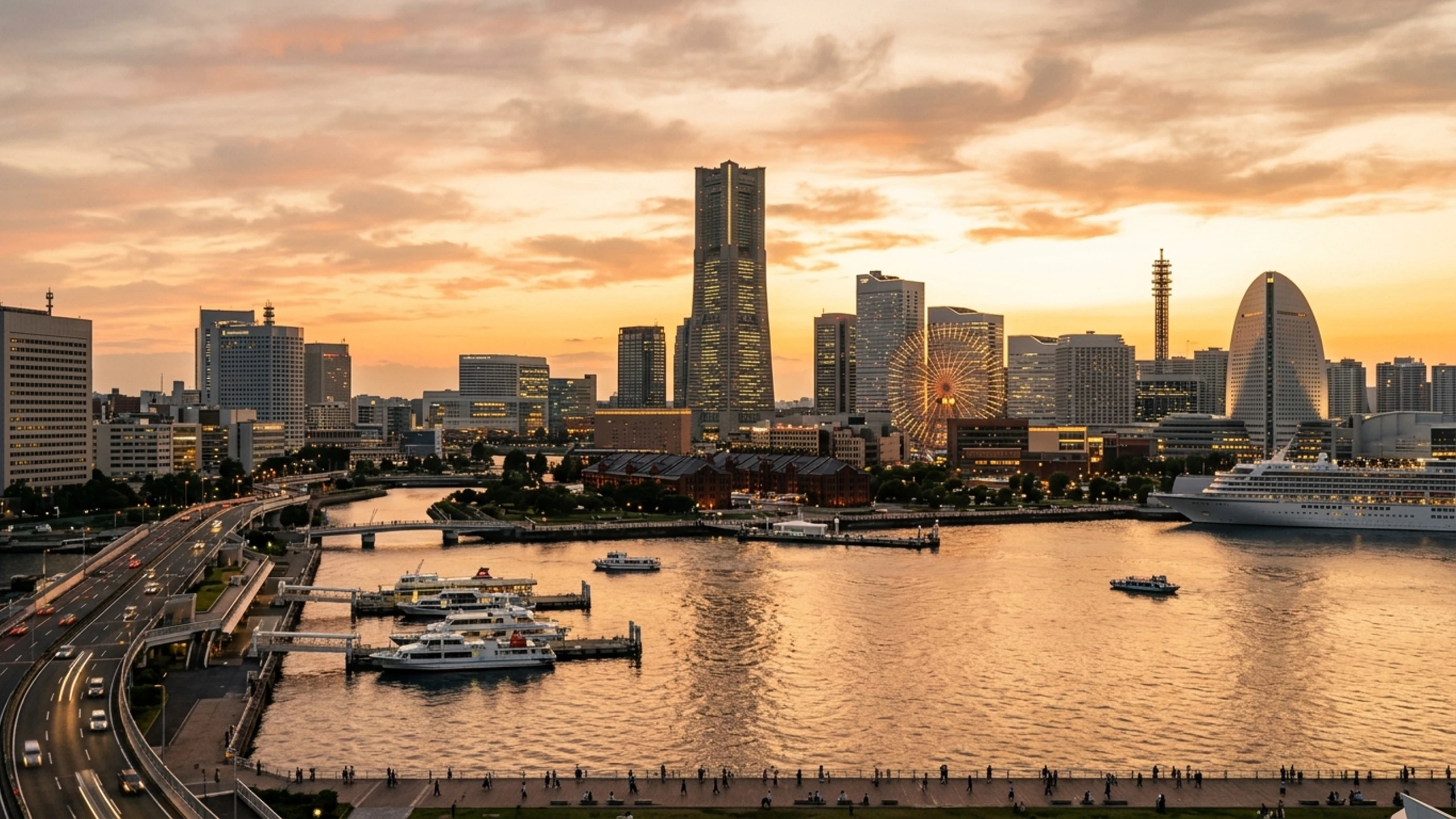 Miami to Yokohama Business Class — Premium business class cabin interior