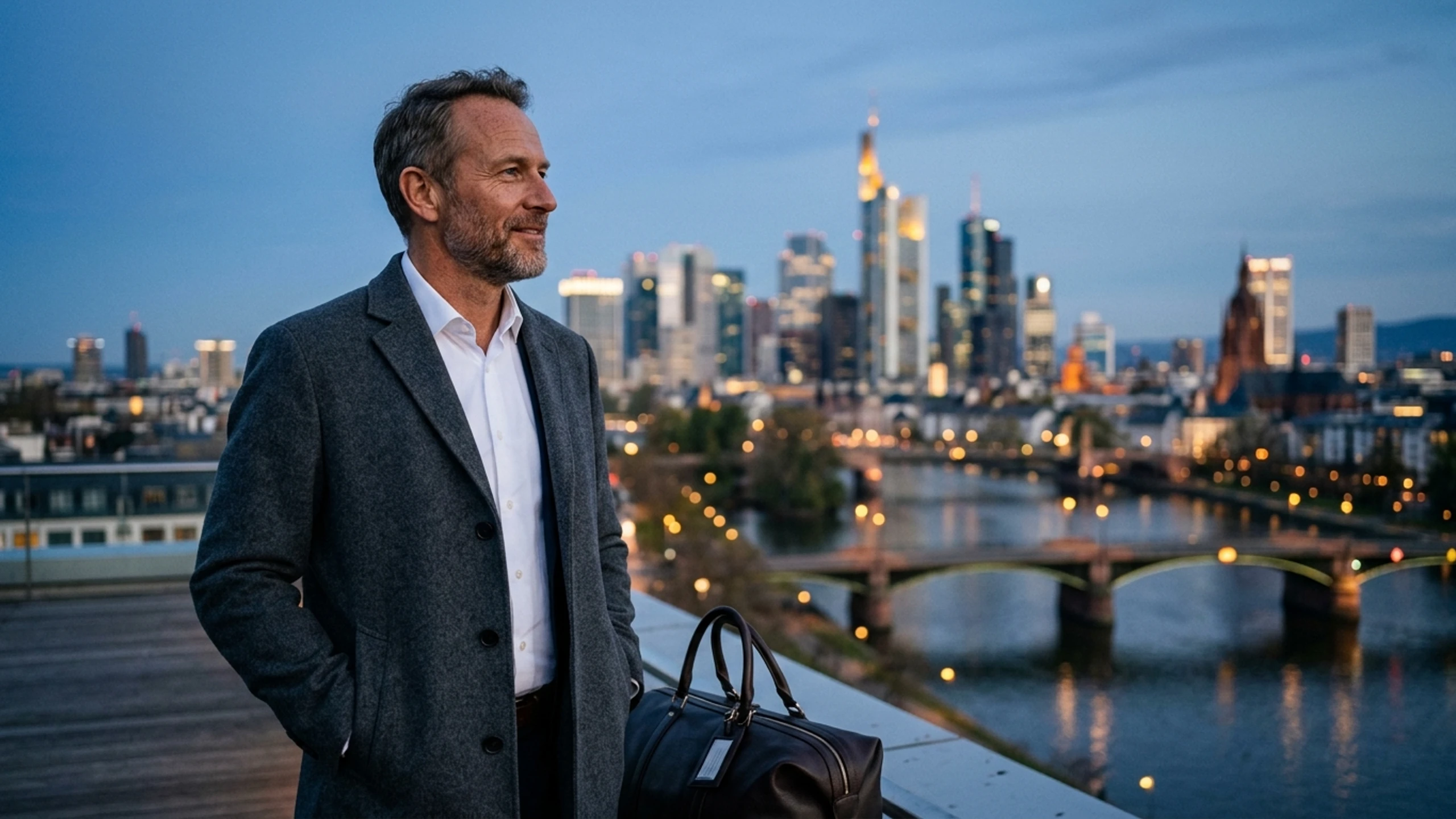 Dallas to Frankfurt Business Class — Premium business class cabin interior