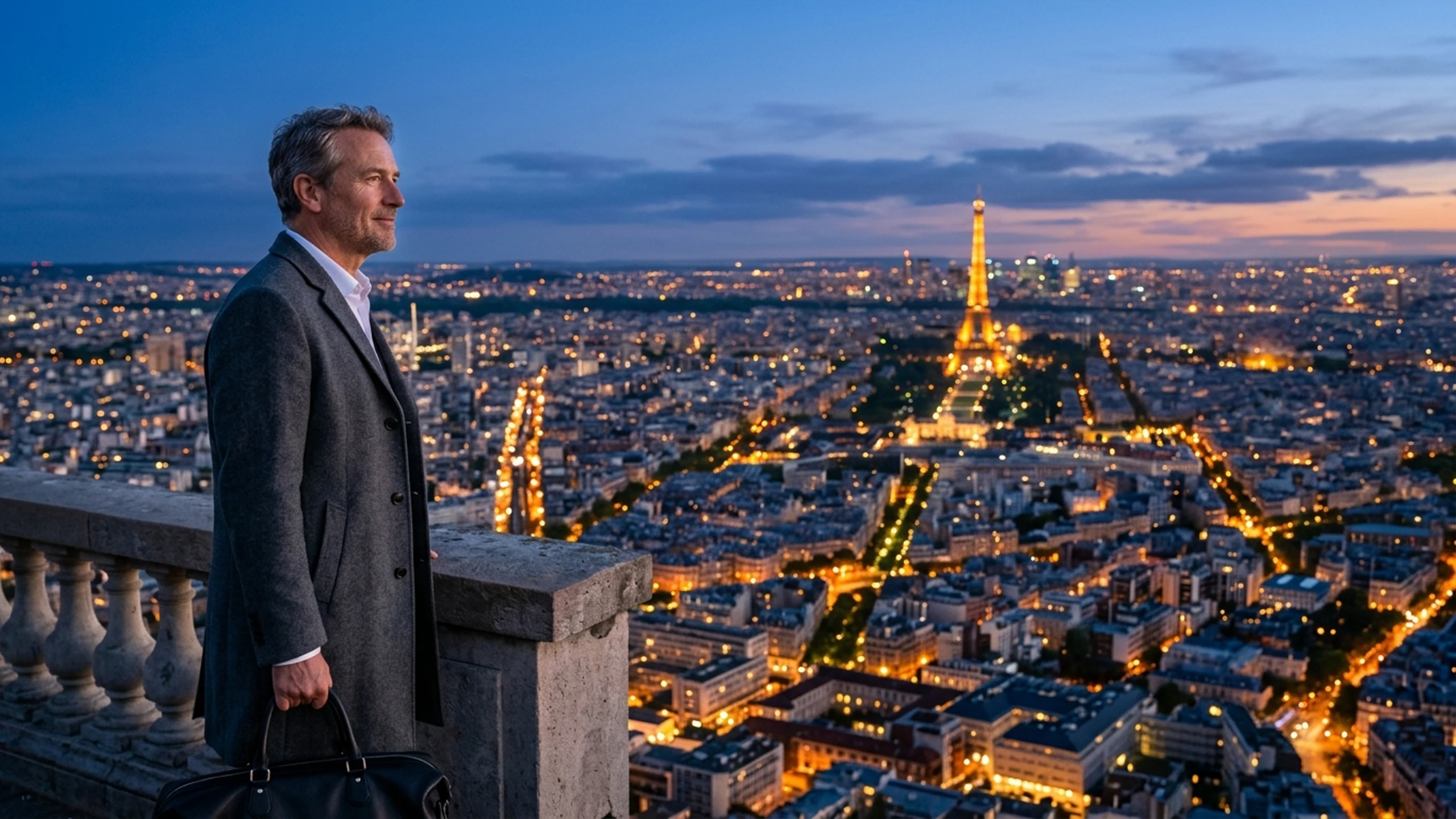 San Francisco to Paris Business Class — Premium business class cabin interior